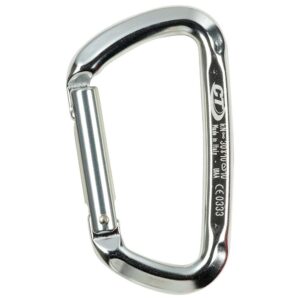 Climbing Technology D-shape Snap Hook Plateado