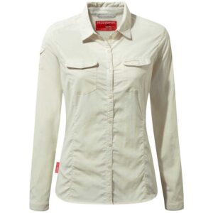 Craghoppers Nosilife Adventure Ii Long Sleeve Shirt Beige 10 Mujer