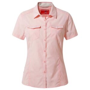 Craghoppers Nosilife Adventure Ii Short Sleeve Shirt Rosa 10 Mujer