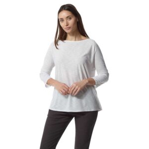 Craghoppers Nosilife Shelby 3/4 Sleeve T-shirt Gris 20 Mujer