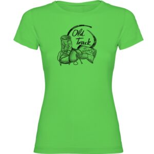 Kruskis Old Track Short Sleeve T-shirt Verde XL Mujer