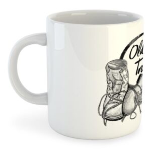 Kruskis 325ml Old Track Mug Blanco,Gris 325 ml (11 oz)
