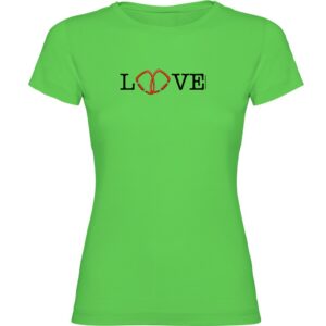 Kruskis Love Short Sleeve T-shirt Verde S Mujer