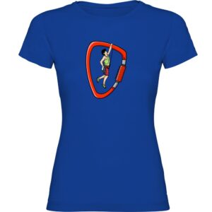 Kruskis Climber Short Sleeve T-shirt Azul L Mujer
