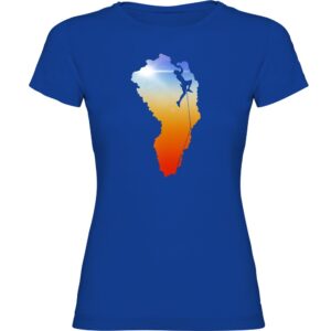 Kruskis Climber Dream Short Sleeve T-shirt Azul L Mujer