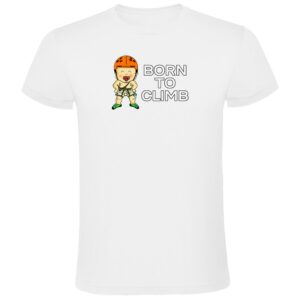 Kruskis Born To Climb Short Sleeve T-shirt Blanco M Hombre