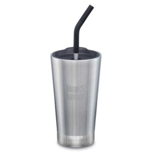 Klean Kanteen Insulated Tumbler 473ml Straw Lid Thermo Plateado