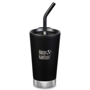 Klean Kanteen Insulated Tumbler 473ml Straw Lid Thermo Negro