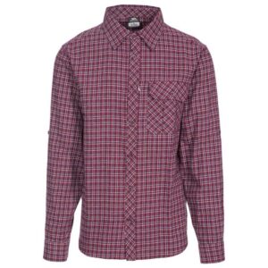 Trespass Snyper Long Sleeve Shirt Rojo M Hombre