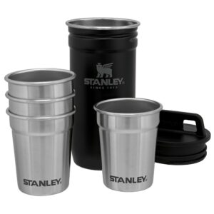 Stanley Adventure Shot Glass 59ml 4 Units Negro,Plateado
