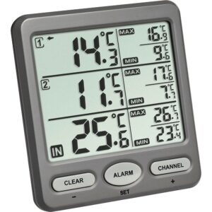 Tfa Dostmann 30.3062.10 Trio Wireless Thermometer Gris