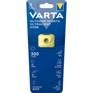 Varta Outdoor Sports Ultralight H30r Recargable Headlight Azul 300 Lumens