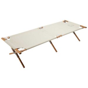 Nordisk Rold Wooden Camping Bed Blanco,Negro