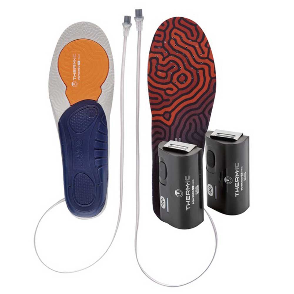 Therm-ic Set Heat 3d & C-pack 1300 B Bluetooth Heated Insoles Naranja,Azul EU 46-48 Hombre