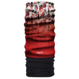 Matt Polartec Microfiber Neck Warmer Rojo  Hombre