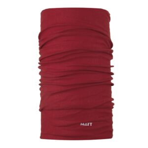 Matt Wool Neck Warmer Rojo Hombre