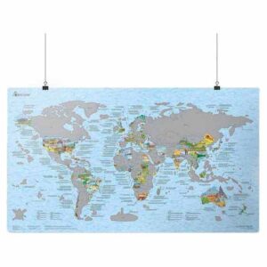 Awesome Maps Scratch And Discover Multicolor