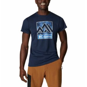 Columbia Zero Rules Graphic Short Sleeve T-shirt Azul M Hombre