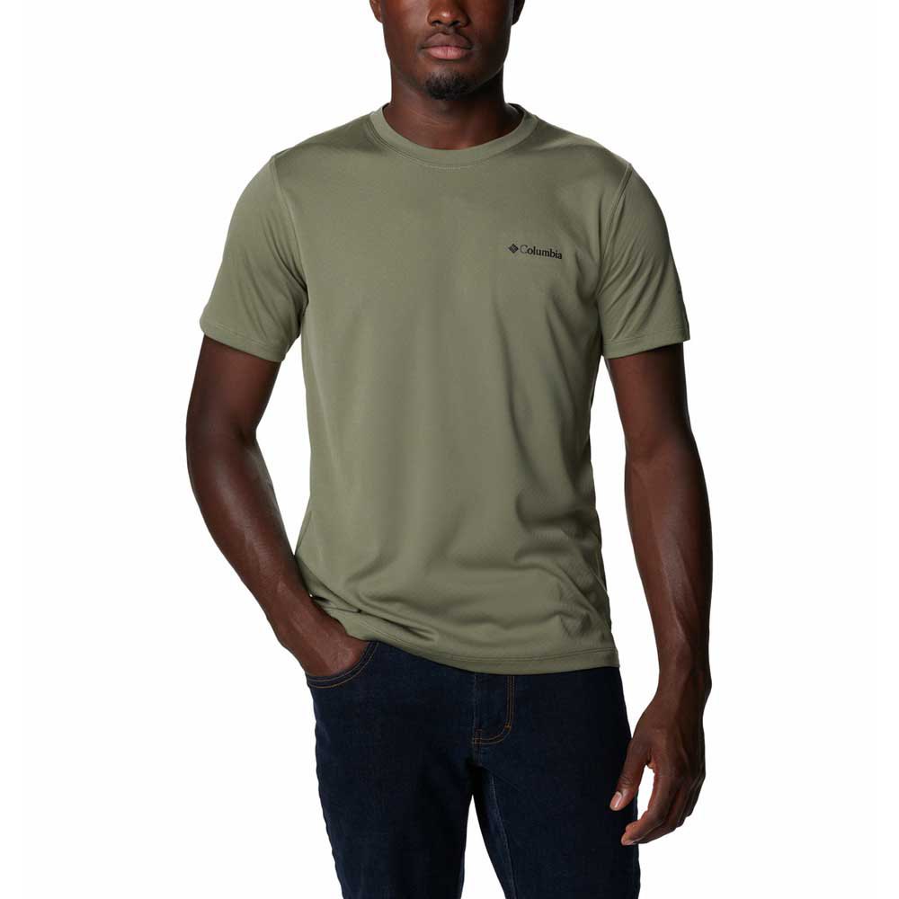 Columbia Zero Rules Short Sleeve T-shirt Verde L Hombre