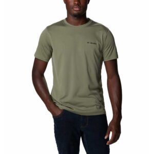 Columbia Zero Rules Short Sleeve T-shirt Verde M Hombre