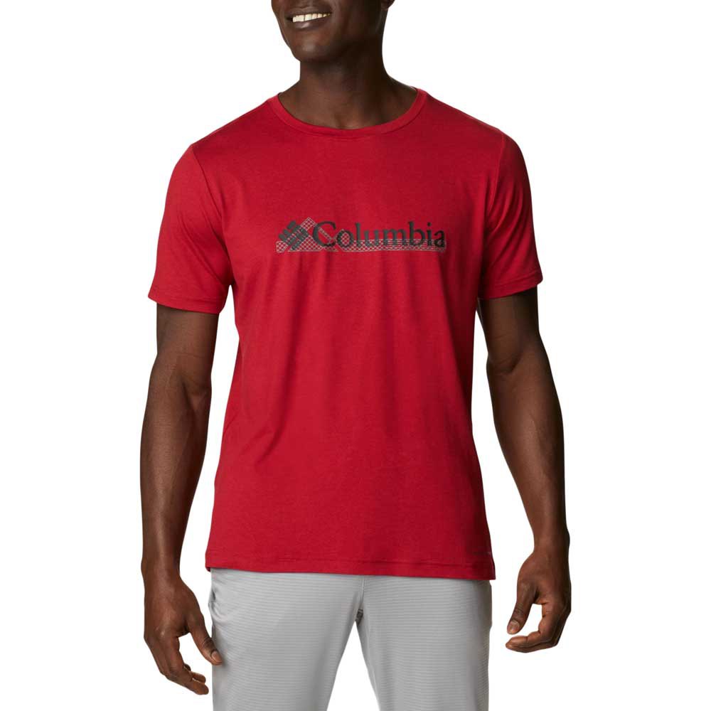 Columbia Tech Trail Graphic Short Sleeve T-shirt Rojo M Hombre