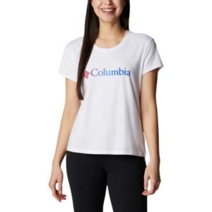 Columbia Sun Trek Graphic Short Sleeve T-shirt Blanco M Mujer