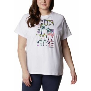 Columbia Sun Trek Graphic Short Sleeve T-shirt Blanco S Mujer