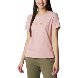 Columbia Alpine Way Screen Short Sleeve T-shirt Rosa XS Mujer