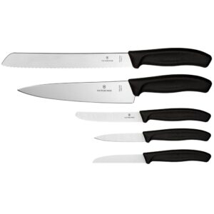 Victorinox Swiss Classic Kitchen Set 5 Pieces Negro,Plateado