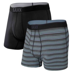 Saxx Underwear Quest Brief Fly Trunk 2 Units Negro XL Hombre
