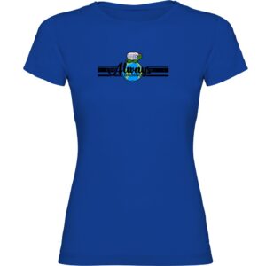 Kruskis Always Exploring Short Sleeve T-shirt Azul M Mujer