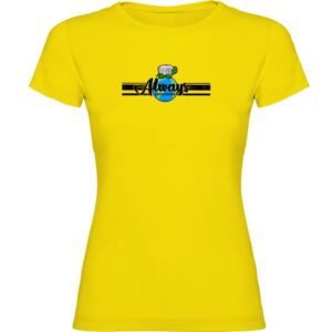 Kruskis Always Exploring Short Sleeve T-shirt Amarillo M Mujer