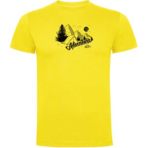 Kruskis Adventure Short Sleeve T-shirt Amarillo XL Hombre