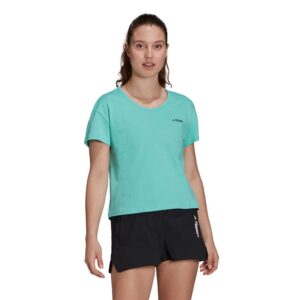 Adidas Terrex Better Cotton Only Carry Short Sleeve T-shirt Verde M Mujer