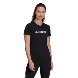 Adidas Terrex Better Cotton Classic Logo Short Sleeve T-shirt Negro XS Mujer