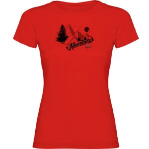 Kruskis Adventure Short Sleeve T-shirt Rojo XL Mujer