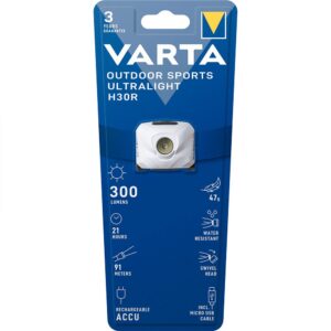 Varta Outdoor Sports Ultralight H30r Recargable Headlight Azul 300 Lumens