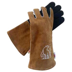 Nordisk Torden Gloves Marrón,Negro