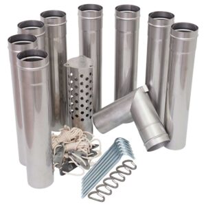 Nordisk Torden Chimney Pipe Set Plateado