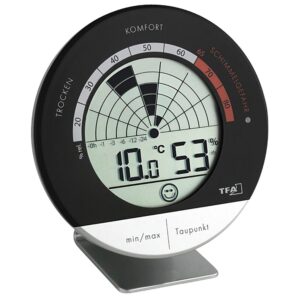 Tfa Dostmann 30.5032 Mould Radar Digital Thermometer Negro
