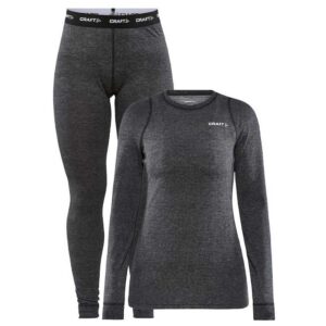 Craft Core Wool Merino Set Gris L Mujer