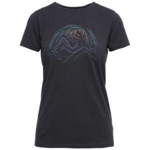 Black Diamond Summit Scribble Short Sleeve T-shirt Gris XS Mujer