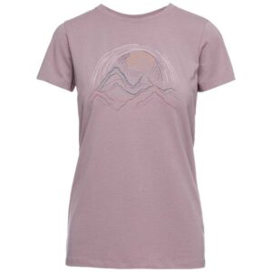 Black Diamond Summit Scribble Short Sleeve T-shirt Rosa XS Mujer