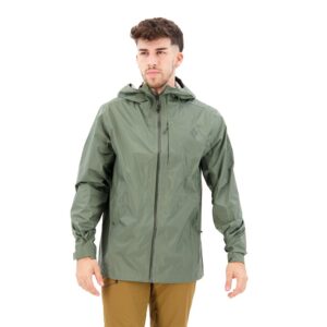 Black Diamond Treeline Rain Jacket Verde XL Hombre