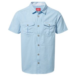 Craghoppers Nosilife Adventure Ii Short Sleeve Shirt Azul L Hombre
