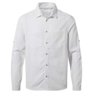 Craghoppers Nosibotanical Villar Long Sleeve Shirt Blanco XL Hombre