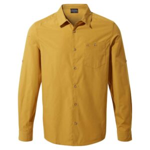 Craghoppers Kiwi Ridge Long Sleeve Shirt Amarillo M Hombre
