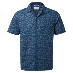 Craghoppers Nosibotanical Pasport Short Sleeve Shirt Azul 2XL Hombre