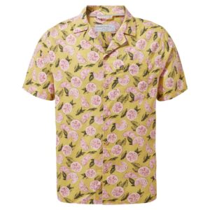Craghoppers Nosibotanical Pasport Short Sleeve Shirt Rosa 2XL Hombre