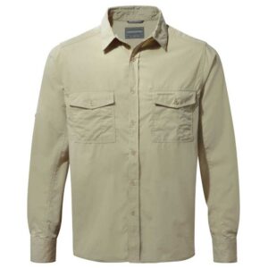 Craghoppers Kiwi Long Sleeve Shirt Beige 2XL Hombre
